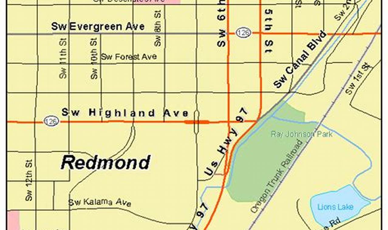 Redmond Oregon Map | Living in Oregon: Moving Tips, Cost of Living & Best Cities