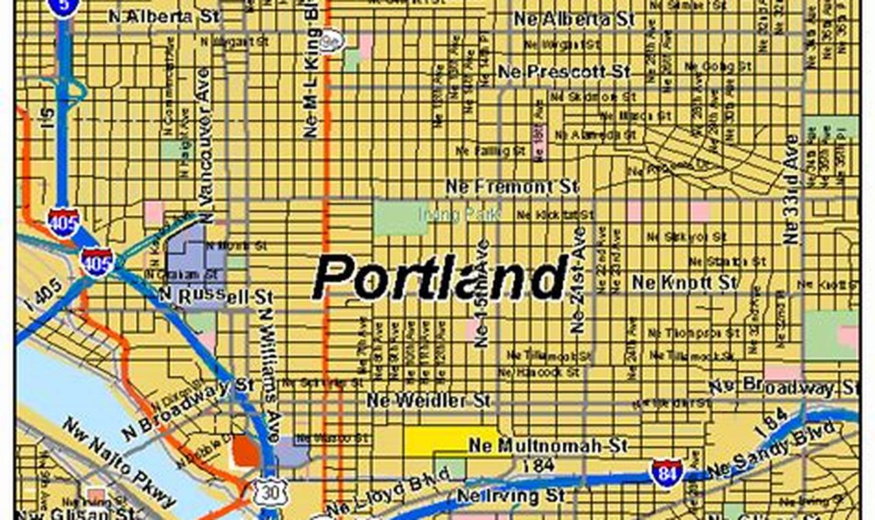 Portland: Your Detailed Street Map of Portland Oregon Guide | Living in Oregon: Moving Tips, Cost of Living & Best Cities