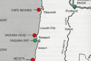 Oregon Lighthouses Map: Explore Coast's Beacons! | Living in Oregon: Moving Tips, Cost of Living & Best Cities