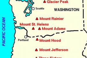 Oregon Volcanoes Map: Locate Active Volcanoes + Safety | Living in Oregon: Moving Tips, Cost of Living & Best Cities