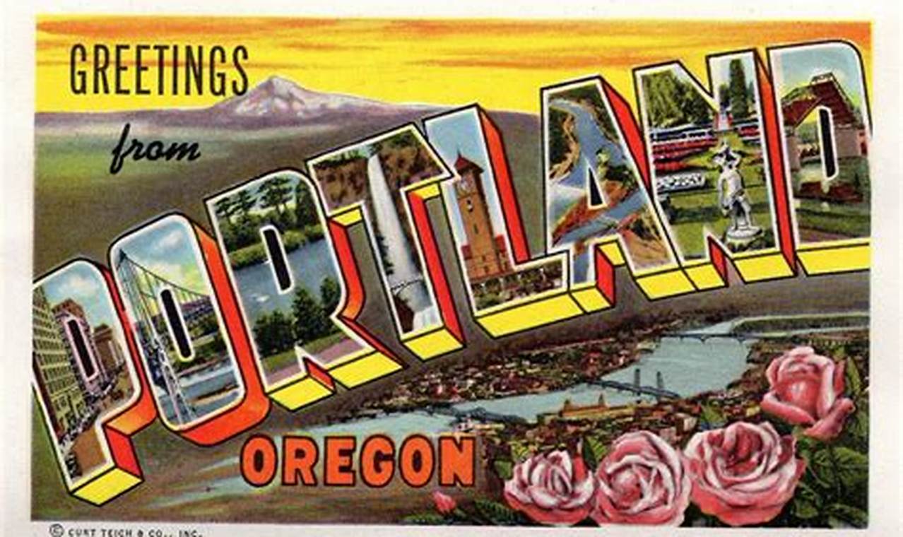 Portland Oregon Postcard | Living in Oregon: Moving Tips, Cost of Living & Best Cities