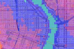 Portland Oregon Elevation Map | Living in Oregon: Moving Tips, Cost of Living & Best Cities